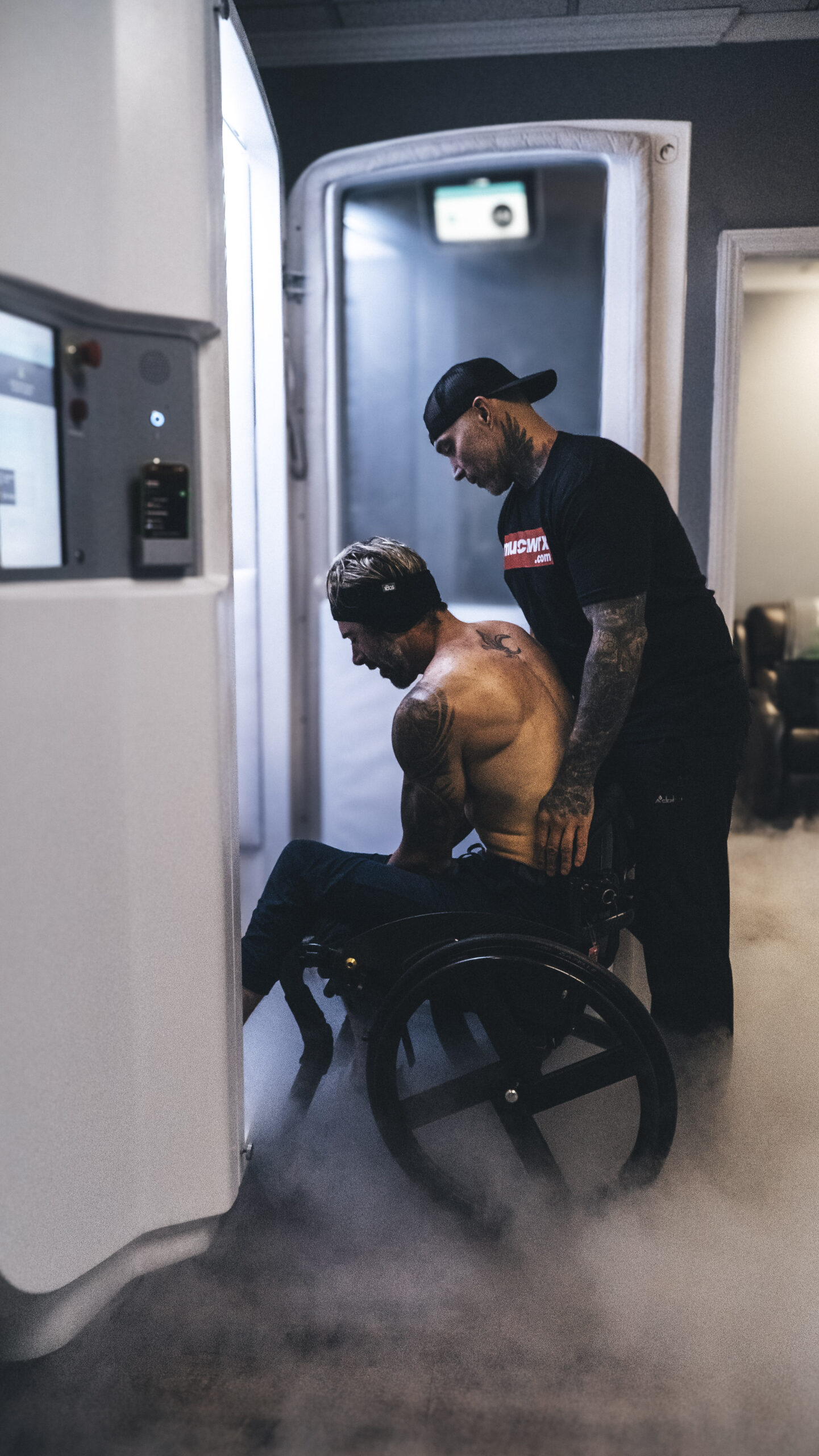 MuscleWRX cryotherapy chamber, -240 degrees treatment temp